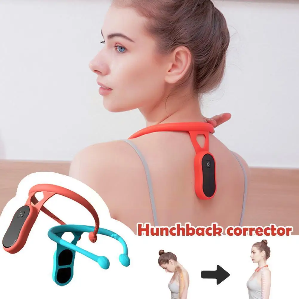 

Smart Posture Corrector Device LCD Counting Realtime Monitoring Smart Back Posture Trainer Necklace Reminder For Teens Kid Z9T1