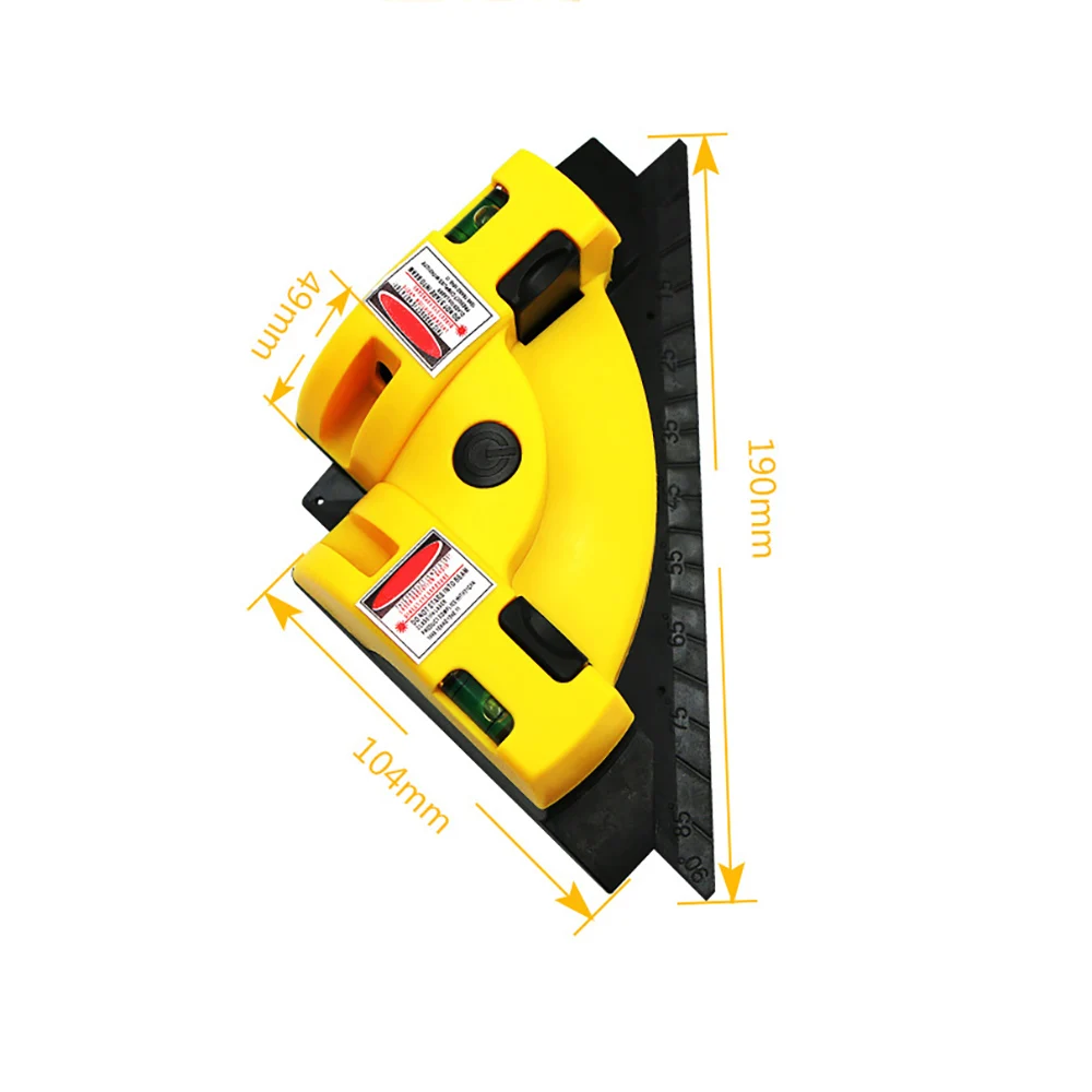 

90 Degree Vertical Horizontal Line Projection Level Laser Measuring Tool Tile Leveling System