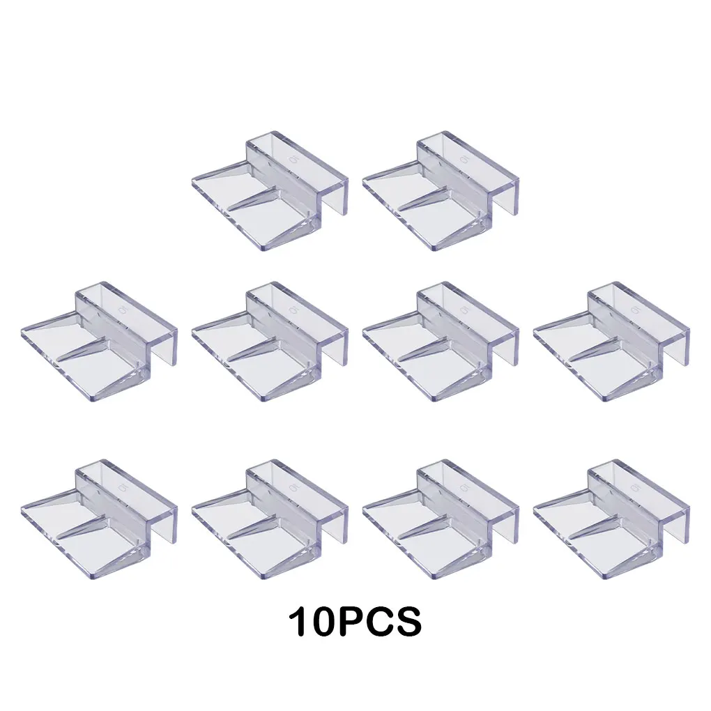 

20x прозрачные цветные легко прикрепляемые к аквариуму кронштейны из акрила для широкого применения