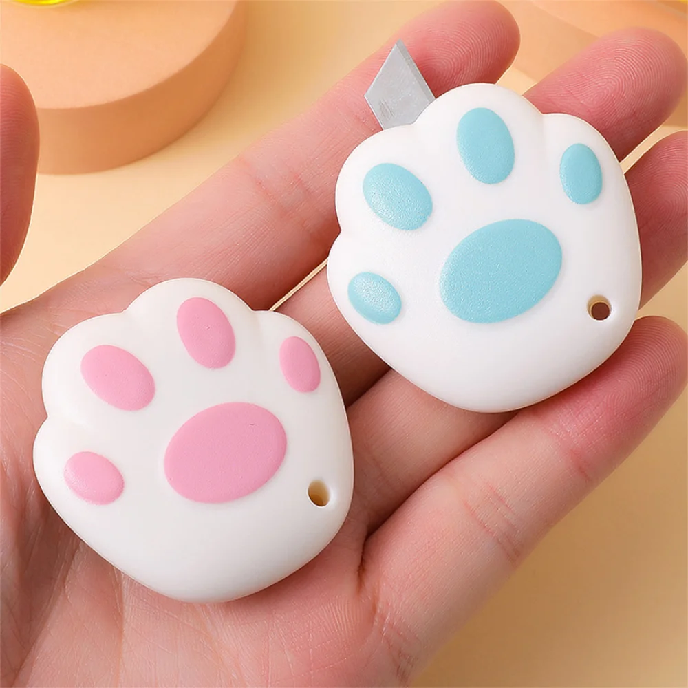 

Cartoon Bear Paw Utility Knife Mini Box Opener Portable Paper Cutter Express Box Knife School Office Supplies Kawai Stationery