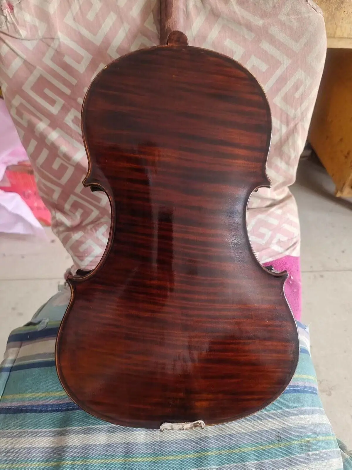 

Master 15 Inches Viola Ornati model flamed maple back spruce top hand carved B