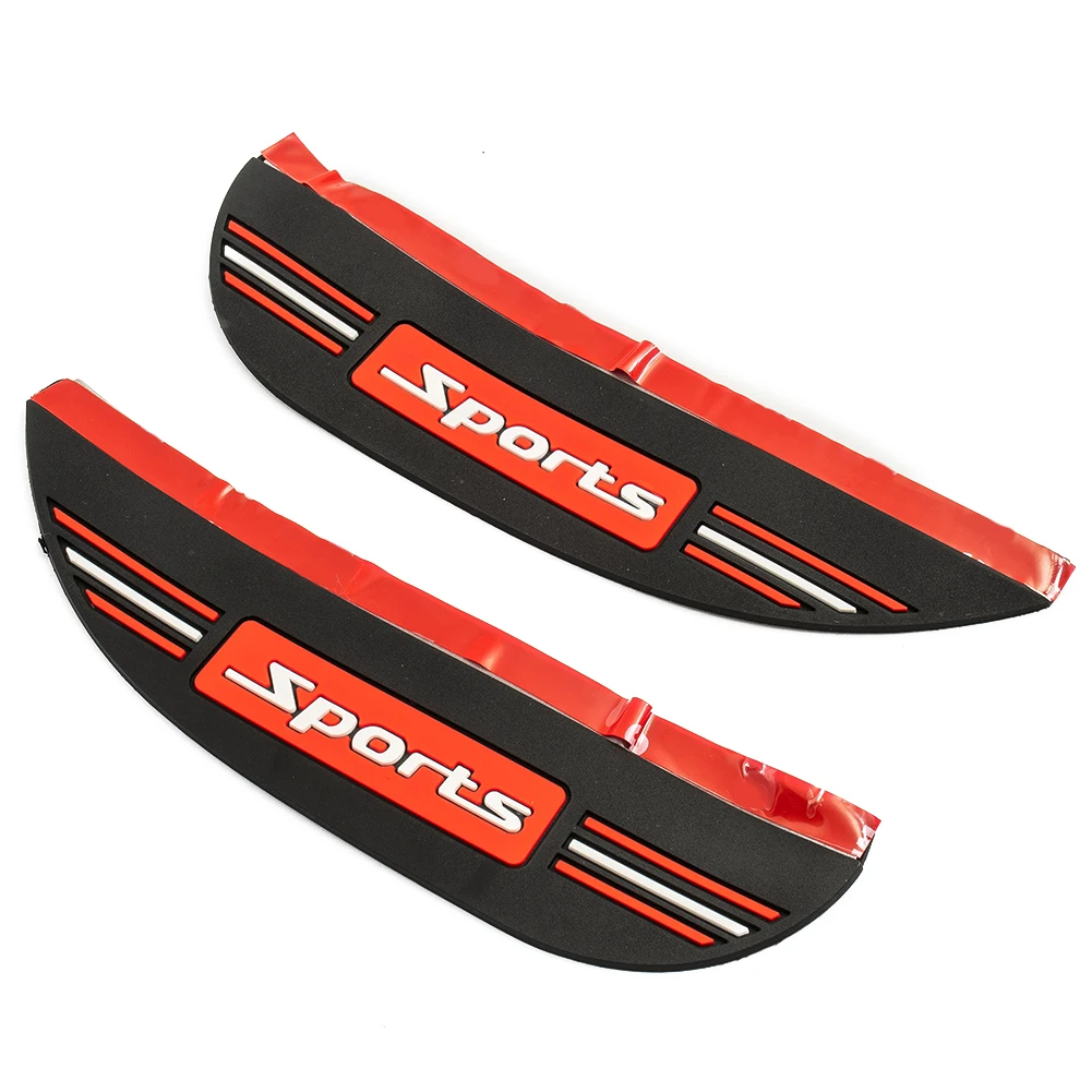 

Rearview Mirror Visor Accessories Rain Eyebrow Black Car High-quality PVC Rain Remover Approx 180mm*60mm Hot Sale