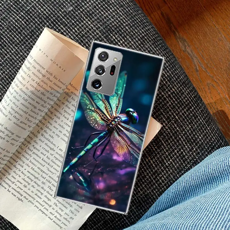 Текстура стрекозы реалистичный чехол для телефона Galaxy Samsung A03 A03S A13 A23 A33 A53 A73 A54 A34 A24