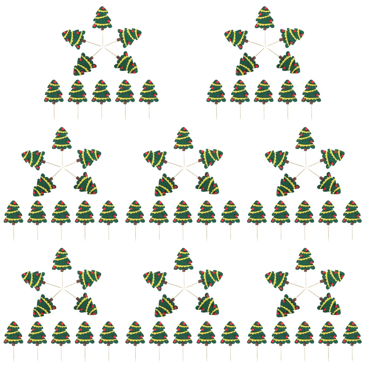 

Tree Cake Christmaspicks Toppers Cupcake Decorations Cakes Shaped Birthday Forestfruit Topper Insert Decoration Party Favor