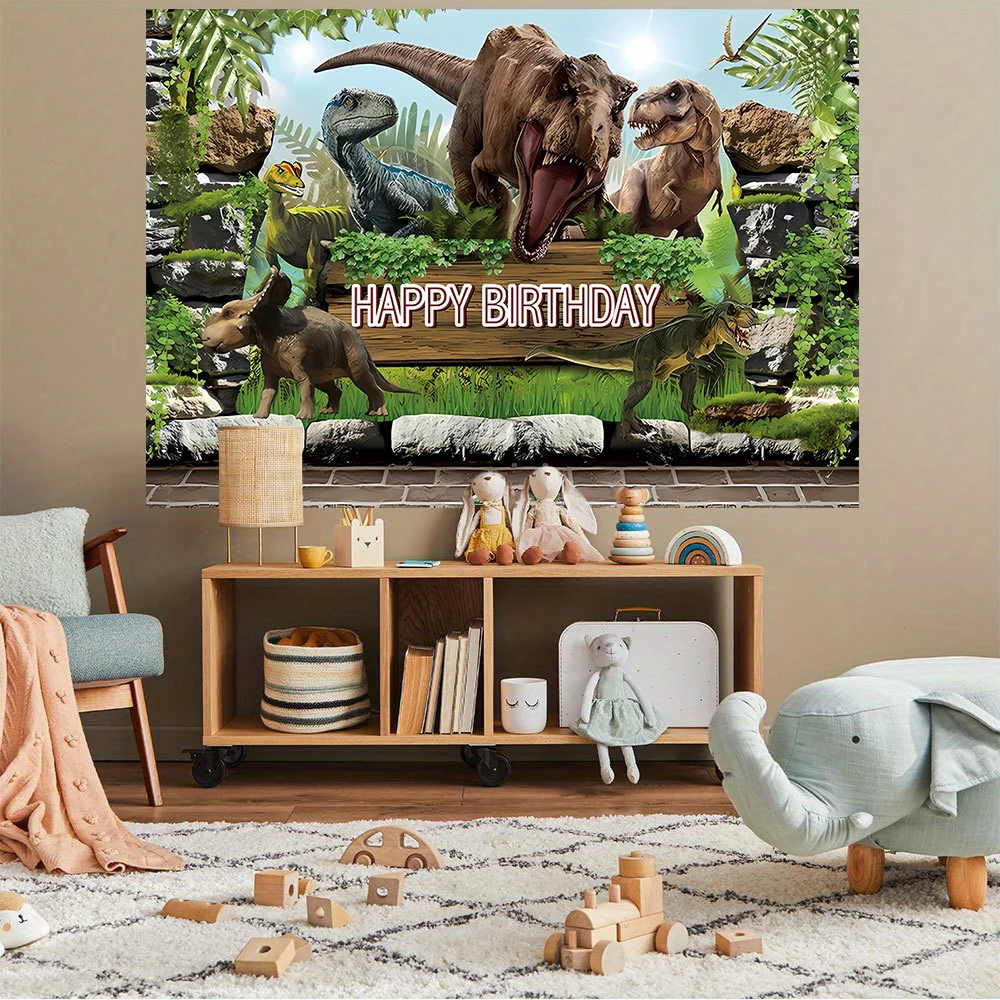 Виниловый Фон С Изображением Динозавра Мир Юрского Периода Для Фотосессии