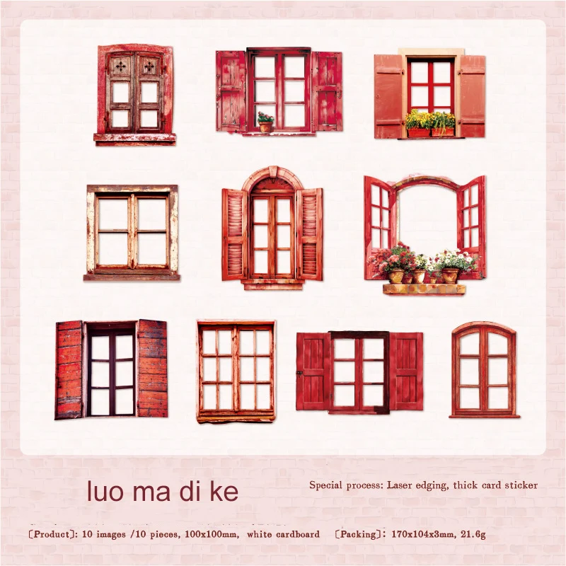 

Винтажная цветочная наклейка на окно Tales By Window