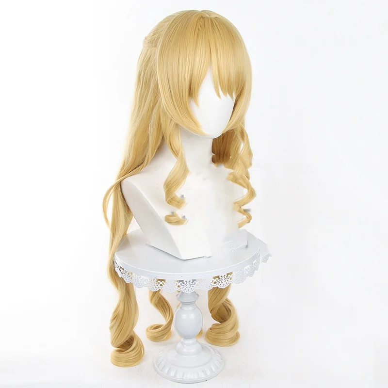 Парик для косплея Genshin Impact Фонтейн Navia из синтетических волос длинные волнистые