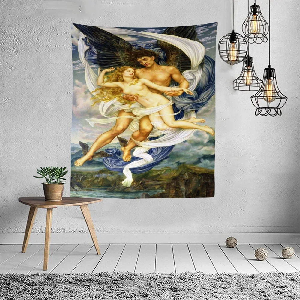 Boreas And Oreithyia Леди Шарлотта Сказочная Девушка Портрет Данады Холдинг Чайник