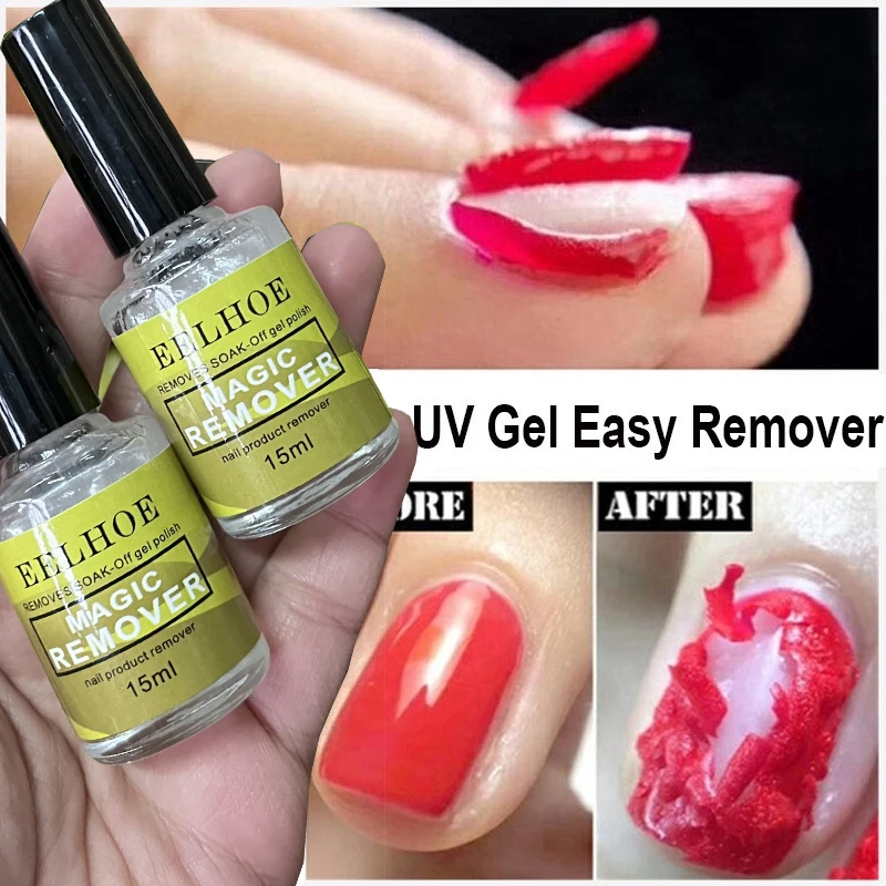 

1 Bottle 15ml Magic Fast Remover Gel Nail Polish Clean UV Soak Off Degreasr For Manicure Layer Nail Art Removal Semi-permanet *