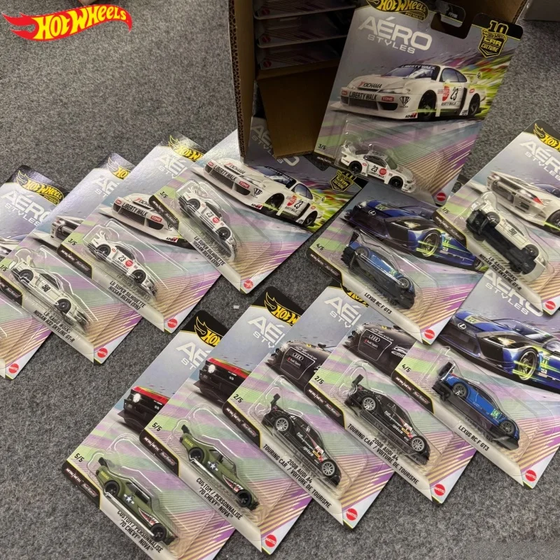 Фото Новые коллекционные модели автомобилей Hot Wheels Premiums Series Fpy86 Aero Styles: Nissan Skyline GTR, Audi A4, Nissan S15, Lexus RC, Chevrolet. Игрушки из сплава. №1