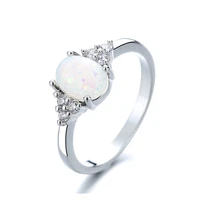 elegant opal irregular natural stone ring with white opal aesthetic rings for women y2k trendy ring creative finger jewelry