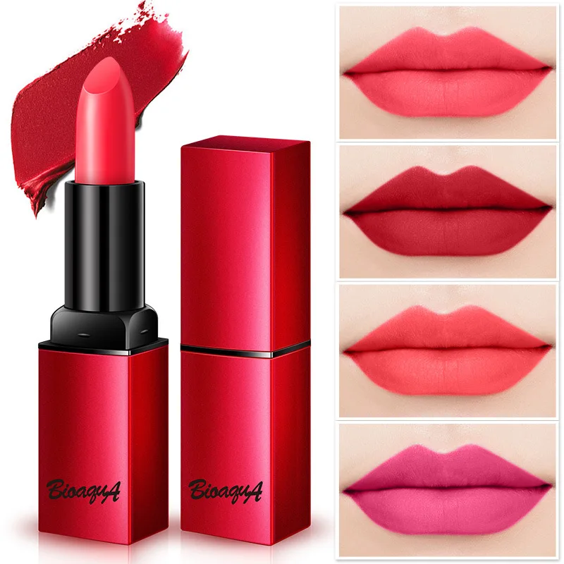 

BIOAQUA Matte Moisturizing Lipstick Gradual Bite Nutritious Lip Gloss Water Proof Persistent Long Lasting Korea Beauty Makeup