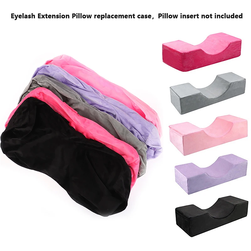 

5 Colors Eyelash Extension Pillow Pillow Cover Flannel Grafting Eyelashes Pillows Replace Cover Lash Pillow Cover MakeUp Too