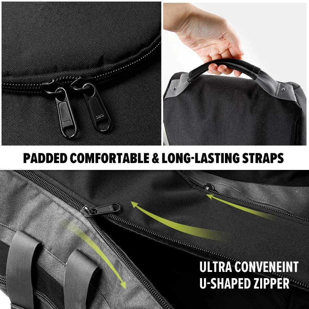 Padded Golf Bag Club Travel Bag with Wheels 900D Heavy Duty Oxford Waterproof Alligators Large Capacity Portable Golf Bag