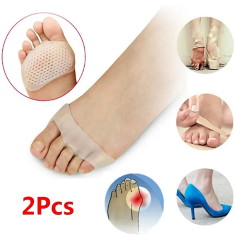 

1Pair Insoles Forefoot Pads for Women High Heel Shoes Foot Blister Care Toes Insert Pad Silicone Gel Insole Pain Relief