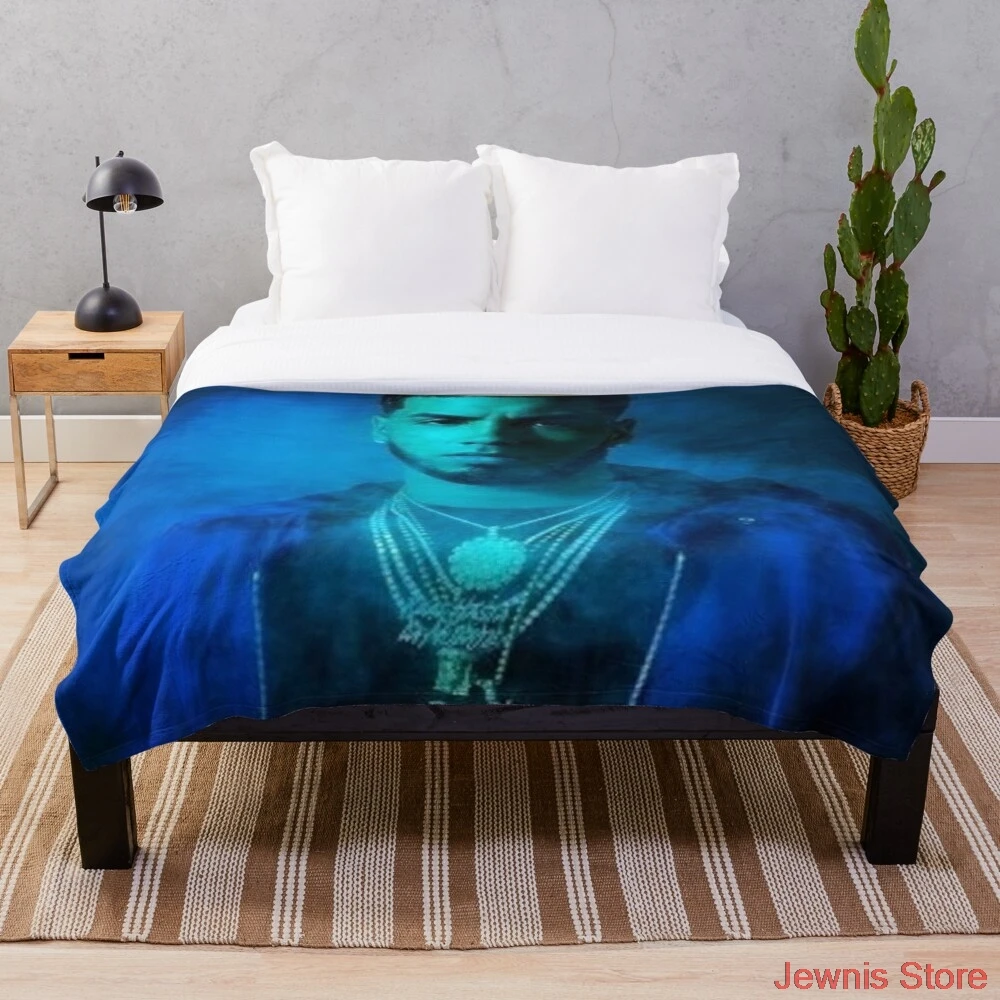 

Anuel aa Throw Blanket Creative Printed Soft Bath For Travel Blanket four season Outdoor Bedspread On The Bed