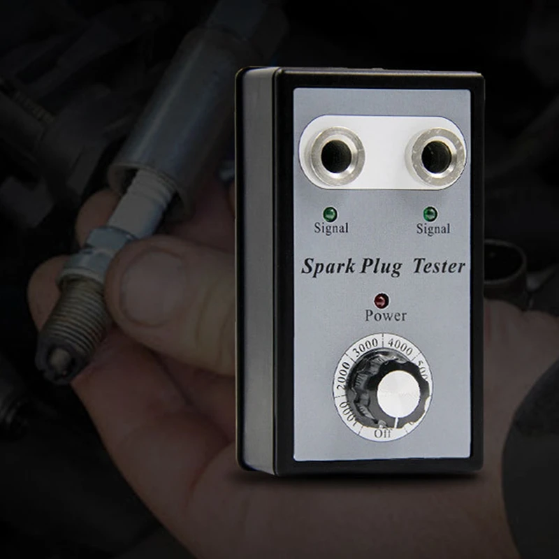 Car Spark Plug Tester Ignition Testers Automotive Diagnostic Tool Double Hole Analyzer For 12V Vehicles Track