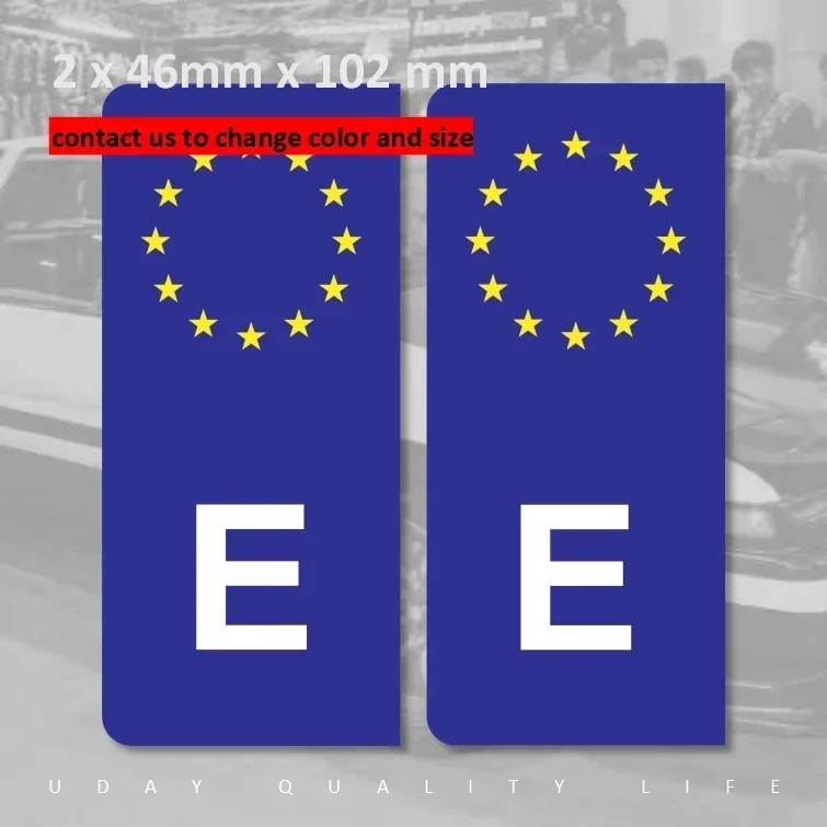 Испания E номерной знак автомобиля EU VRI код автомобильная наклейка виниловая