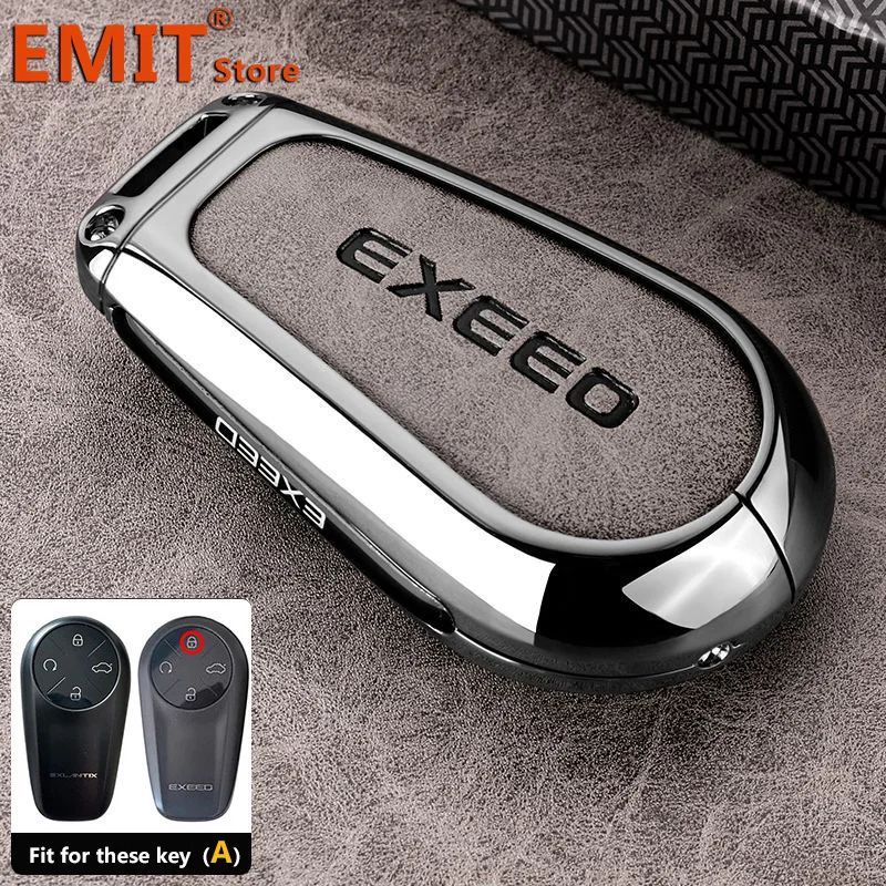 

Чехол для автомобильного ключа из цинкового сплава, чехол для ключей Exeed Exlantix ET ES STERRA, брелок для ключей с дистанционным управлением, сумка-держатель, кольцо, аксессуары