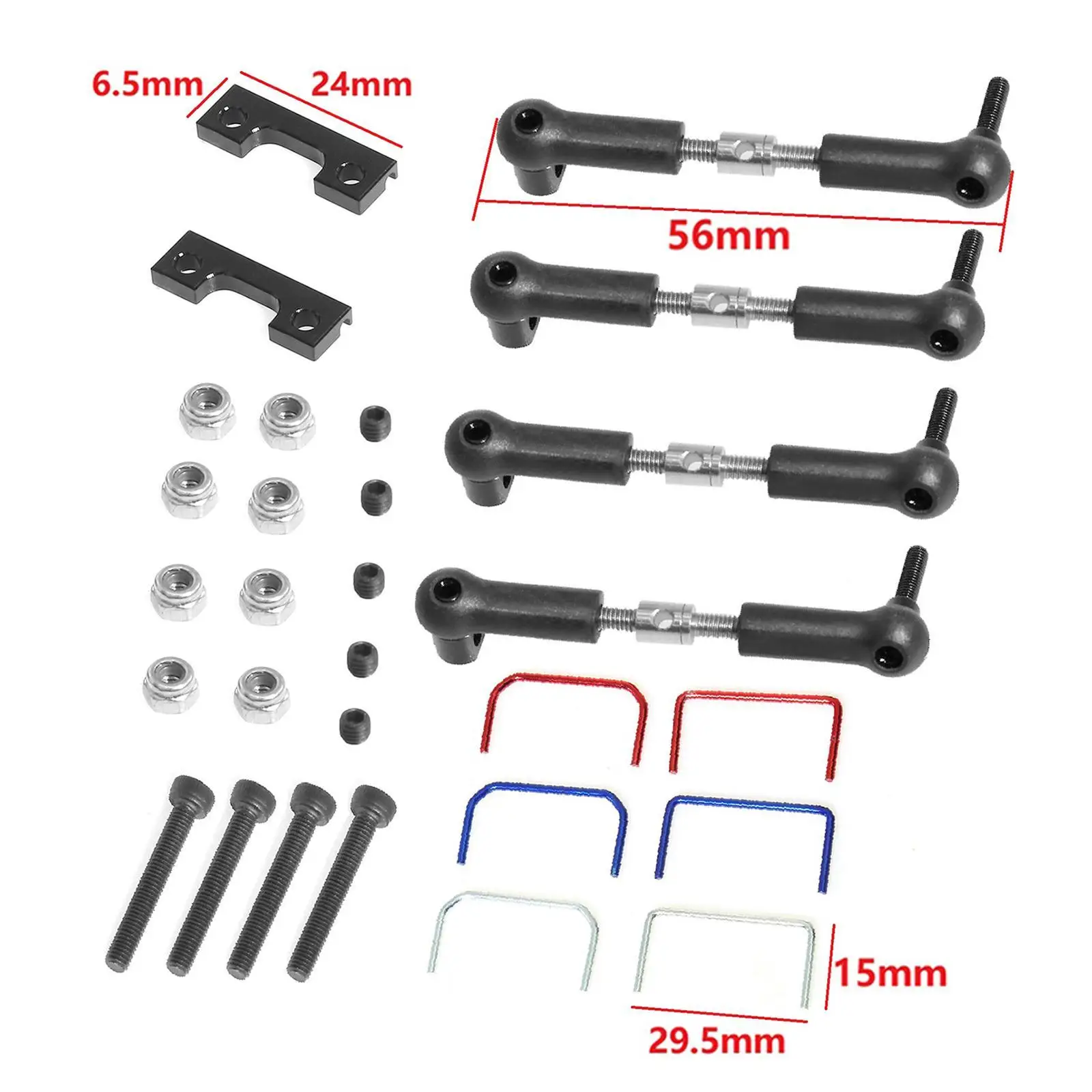 1/16 передний и задний Sway Bar Kit RC Запасные части для модели Vxl Hobby Car