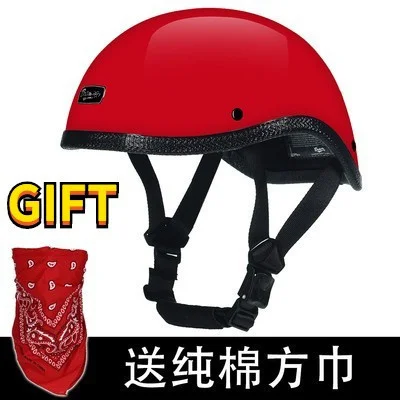 

Vintage Motocross Helmets Free gift Chopper Biker DOT approved for man women Moto Bike Motorbike Helm For Adults