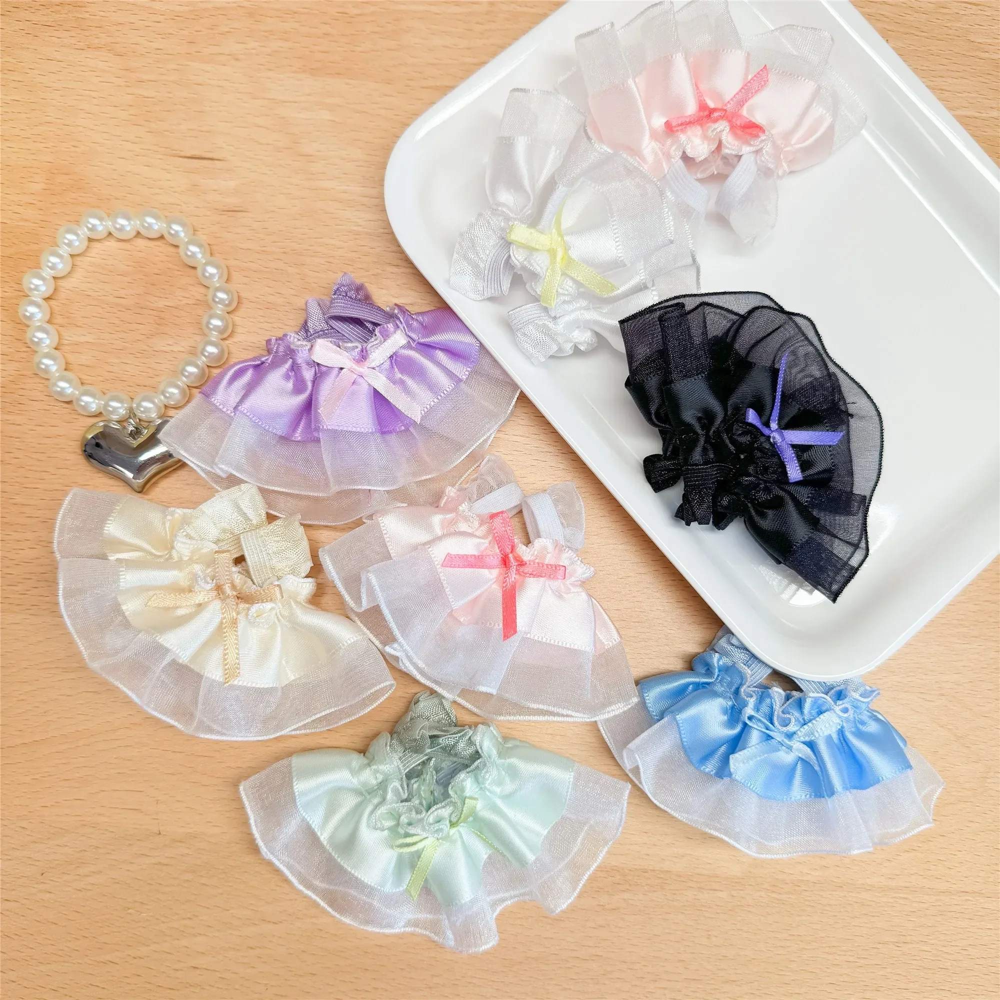 Одежда для куклы с помпоном 1:12 кружевное летнее платье юбка принцессы 10-15 см