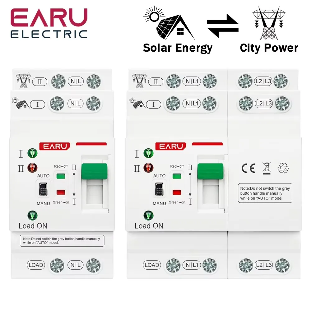 

EARU Мини автоматический выключатель 2P/4P 80A AC 230V/110V