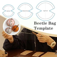 457 inch plastic beetle bag template mini wallet bag pattern pattern handmade coin sewing template diy n5c8