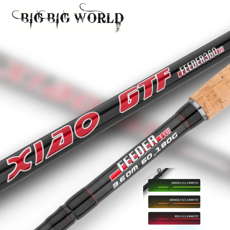 

BIGBIGWORLD Feeder FIshing Rod Telescopic Spinning Casting Travel Rod 3.3m 3.6m 3.9m Vara De Pesca Carp Feeder 60-180g