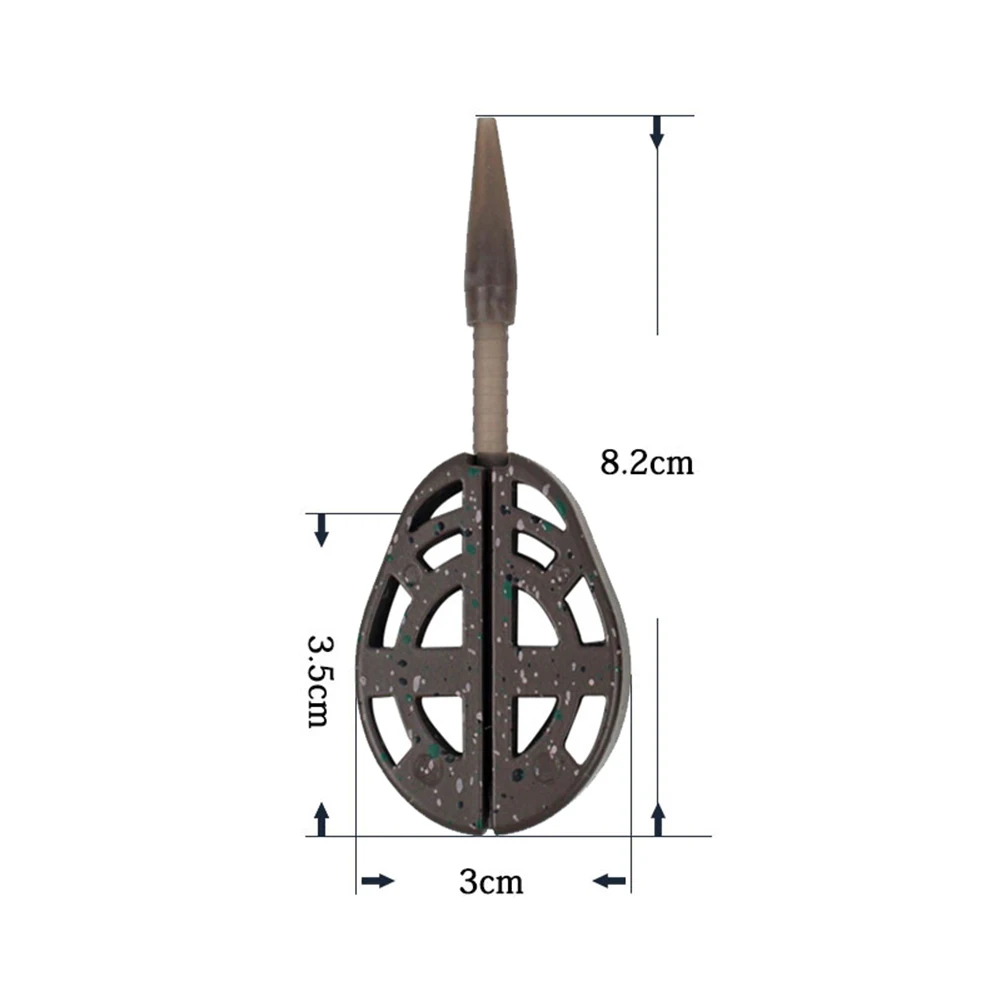 

European-style Inline Method Feeder Bait Thrower Carp Fishing Bait Holder Tool Feeders Bait Holder Explosive Hook Zinc Alloy