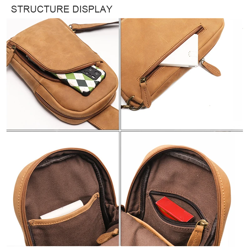 Рисунок 4 - Винтажная мужская сумка-слинг из кожи Крейзи Хорс