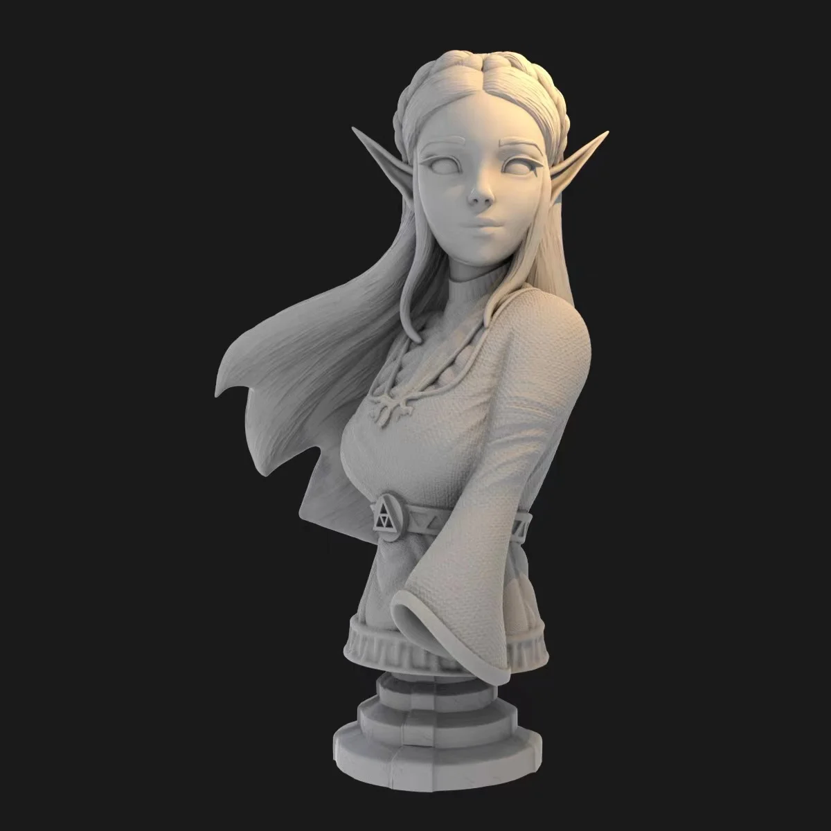 

1/10 Princess Bust GK White Mold 3D Printing Resin figure Model