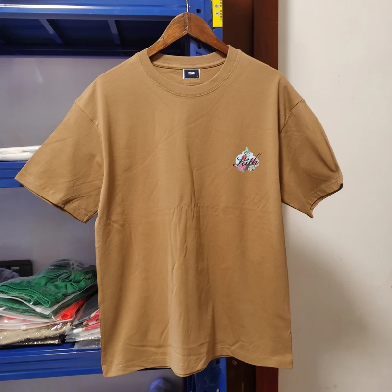 

2023 New Fashion Kith T Shirt Casual Cotton Flower Printed T-shirt High Quality Kith T Shirts One Day Ship Out Tees