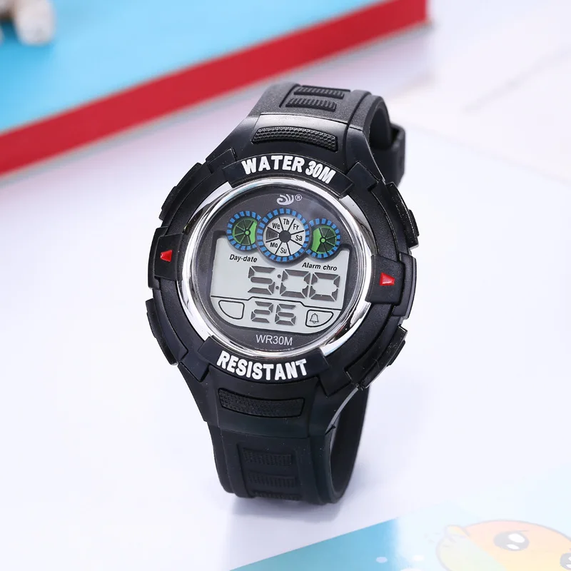 Student timing alarm clock luminous multifunctional electronic watch