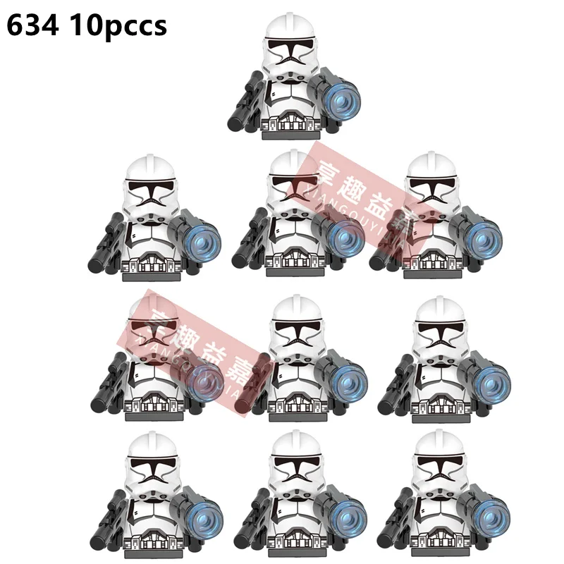 

Disney, 10 шт., Республика, 501-й легион, клон, солдаты-снегоперы, строительные блоки, кирпичи, Звездные фигурки, войны, Kashyyyk, игрушка для мальчиков