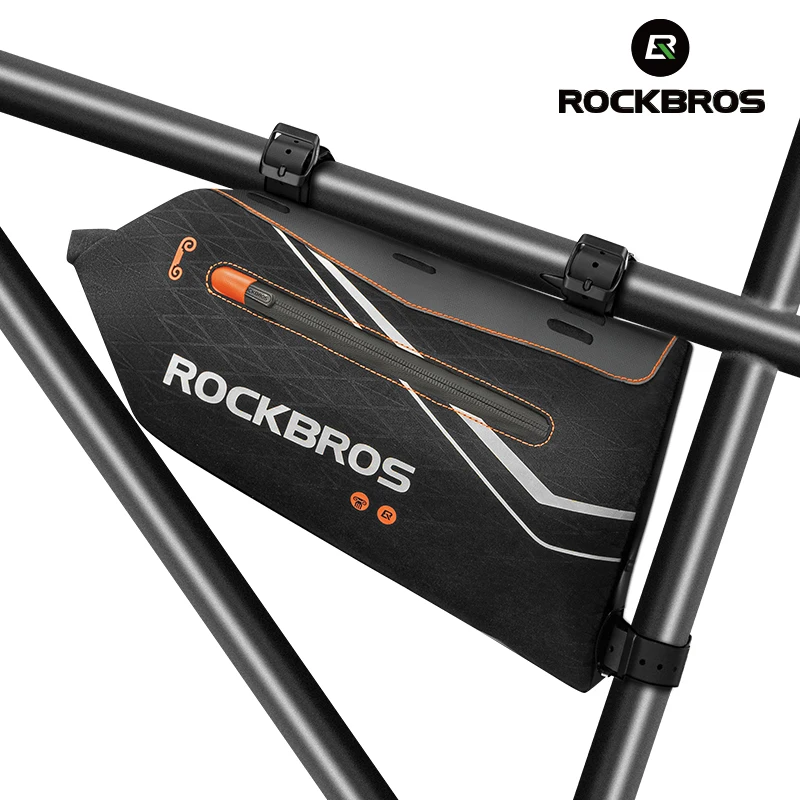 

ROCKBROS Сумка для велосипеда Водонепроницаемая сумка для велосипеда 3,5 л Передняя трубчатая рама Портативная сумка для инструментов для велос...