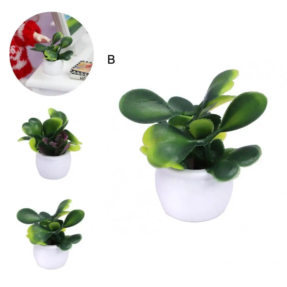 

Anti-deformed Multifunctional Dollhouse Little Green Plant for Home Ornament