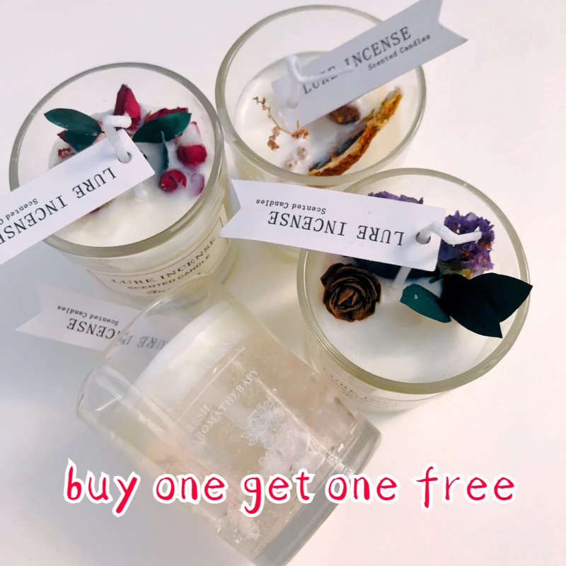 

Flower Scented Candle Soybean Wax Scented Candle With Hand L Gift Scented Candle
