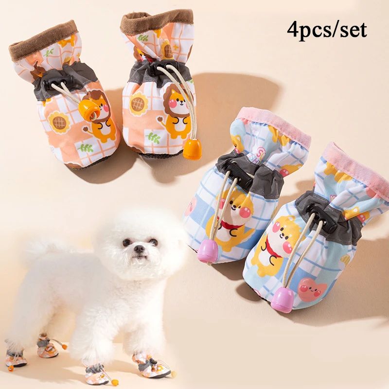 

Pet Shoes Dog Foot Cover Shoes Dog Toddler Shoes Non-slip Shoes Soft Bottom Anti-scratch Anti-dirty Shoes Small Dog Shoe Cover