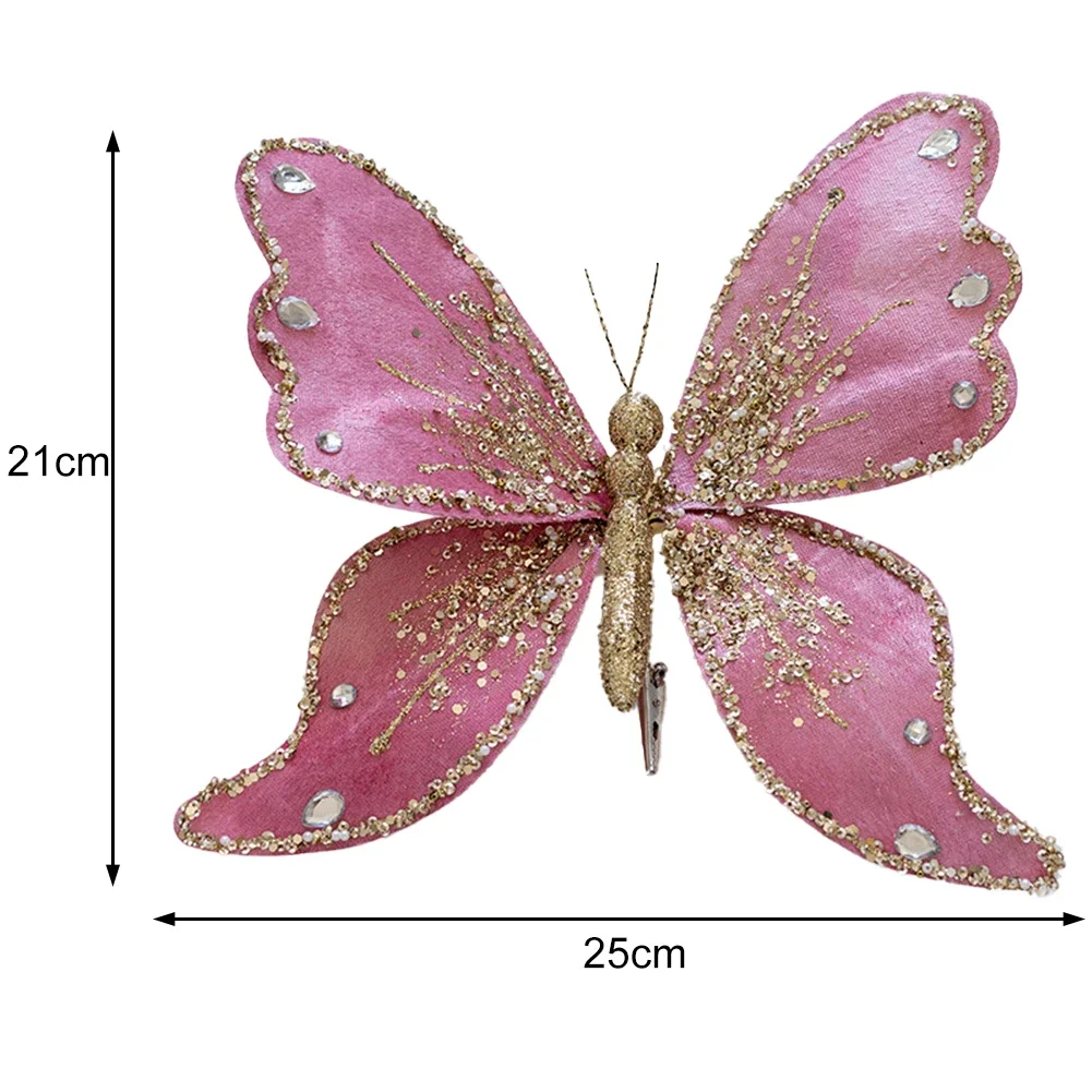 Украшение в виде бабочки с зажимом 21X25 см