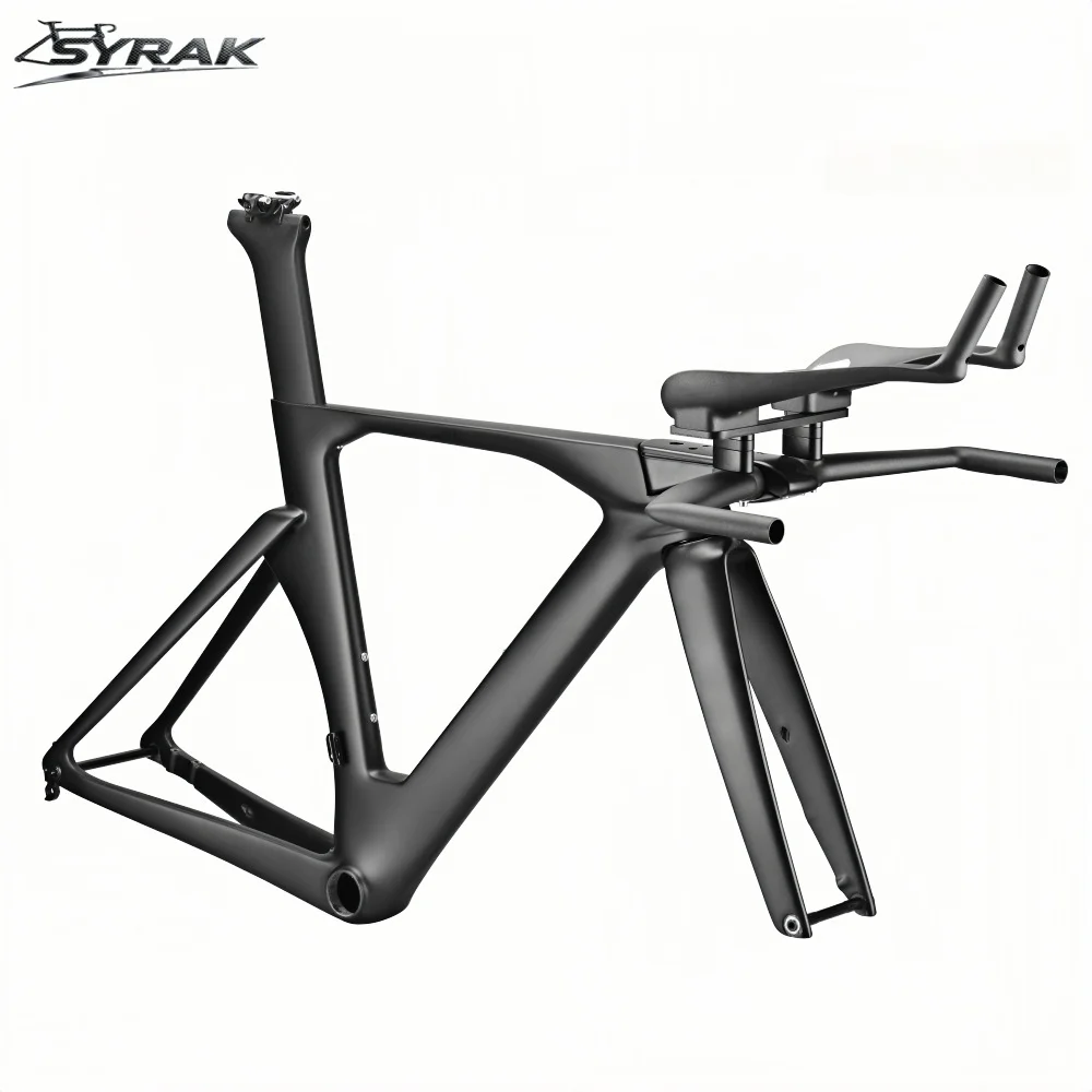Фото Новая карбоновая рама для велосипеда SYRAK T1100 S/M/L, аэродинамическая рама для триатлона, высококачественная рама для велосипеда с дисковыми тормозами для гонок на время, горячая распродажа №3