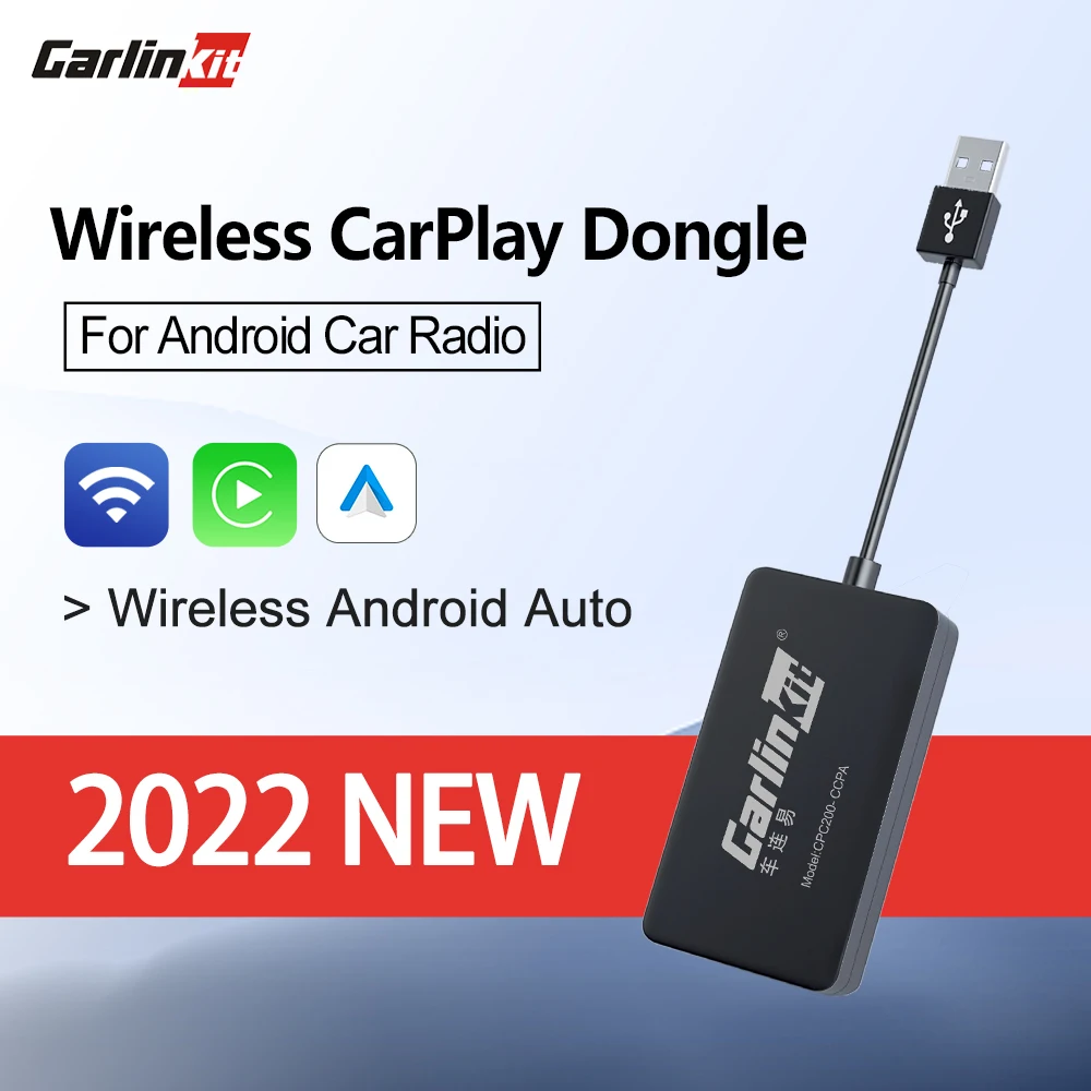 CarlinKit USB Android Auto Adapter Wireless Apple CarPlay Dongle Mirror TV Box Google Maps For Refit Android Radio Car Screen