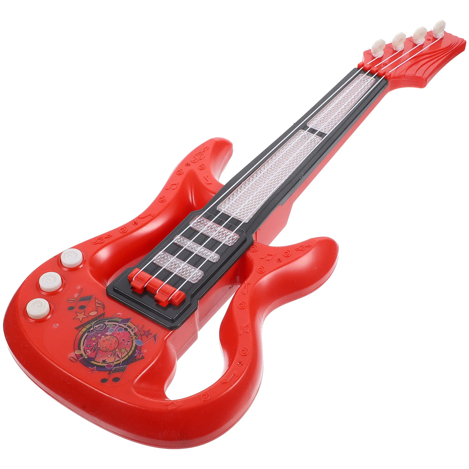 

Para Adultos Electric Toy Ukulele Beginner Gift Kids Plastics Educational Plaything Baby