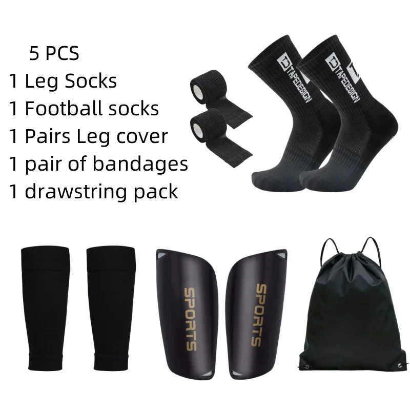 5 шт. комплект футбольная сумка мужские футбольные носки женские спортивные