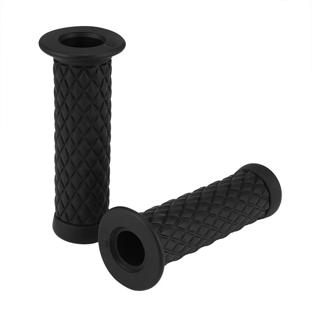 

1 Pair 22mm Universal Motorcycle Hand Grips Antiskid Sport Rubber Handlebar Hand Grip Bar End Motorcycle Bike Cafe Racer