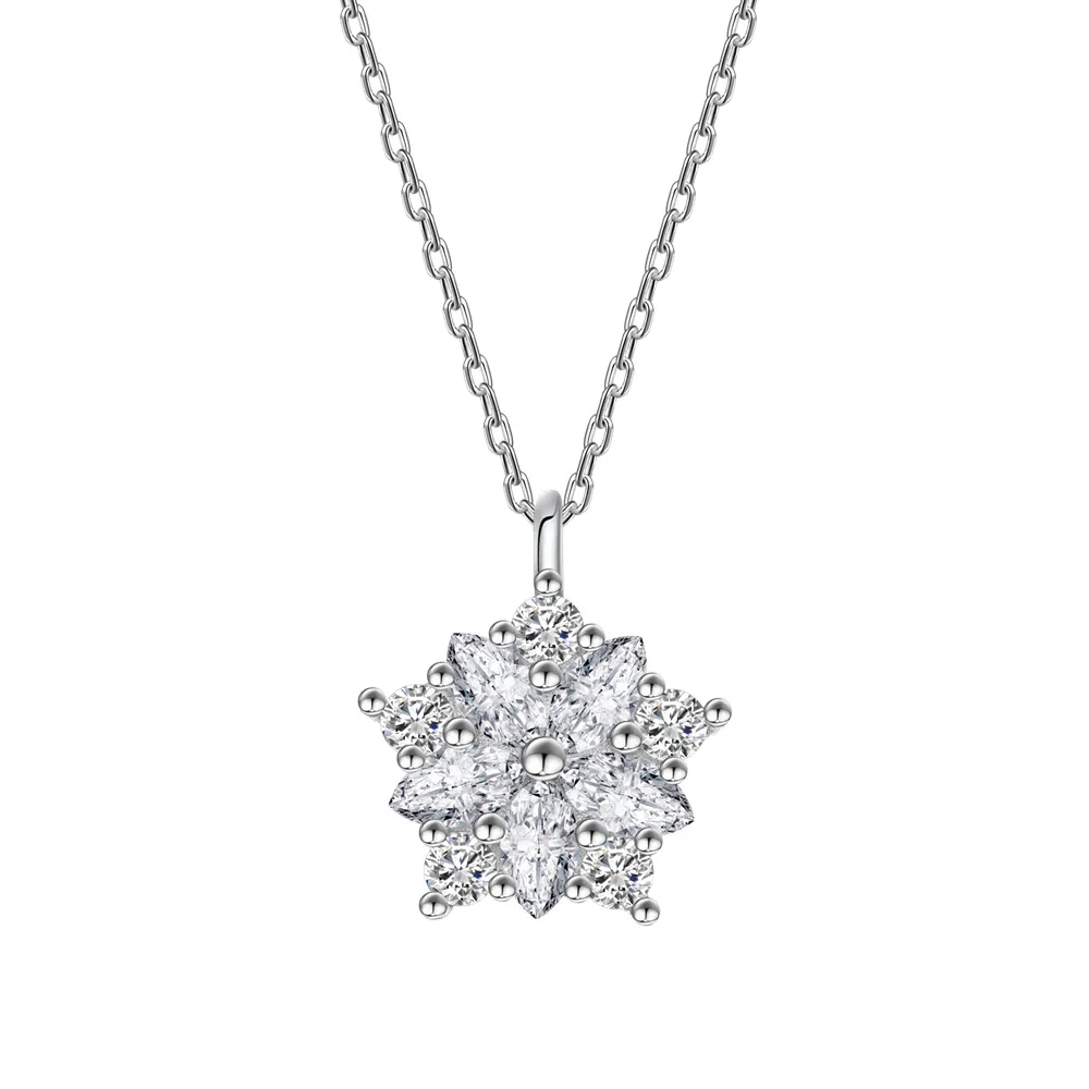 

Женская цепочка из серебра 925 пробы с фианитами