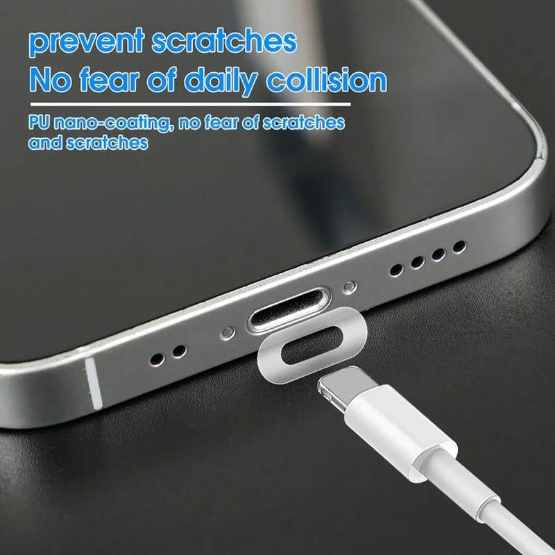 10 шт. универсальная защитная пленка для зарядного порта наклейка iPhone Samsung Xiaomi