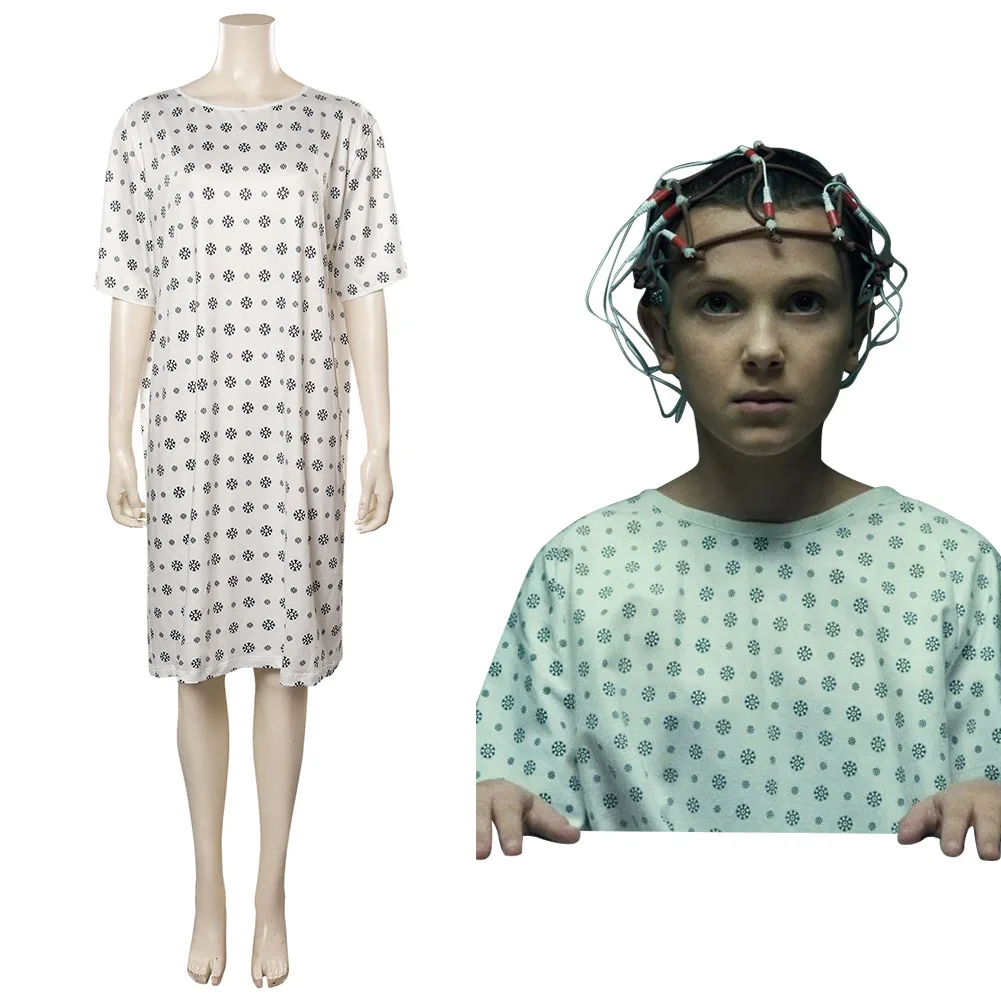 

Stranger cosplay Things Season 4 (2022) Eleven Cosplay Costume Dress Outfits Halloween Carnival Suit