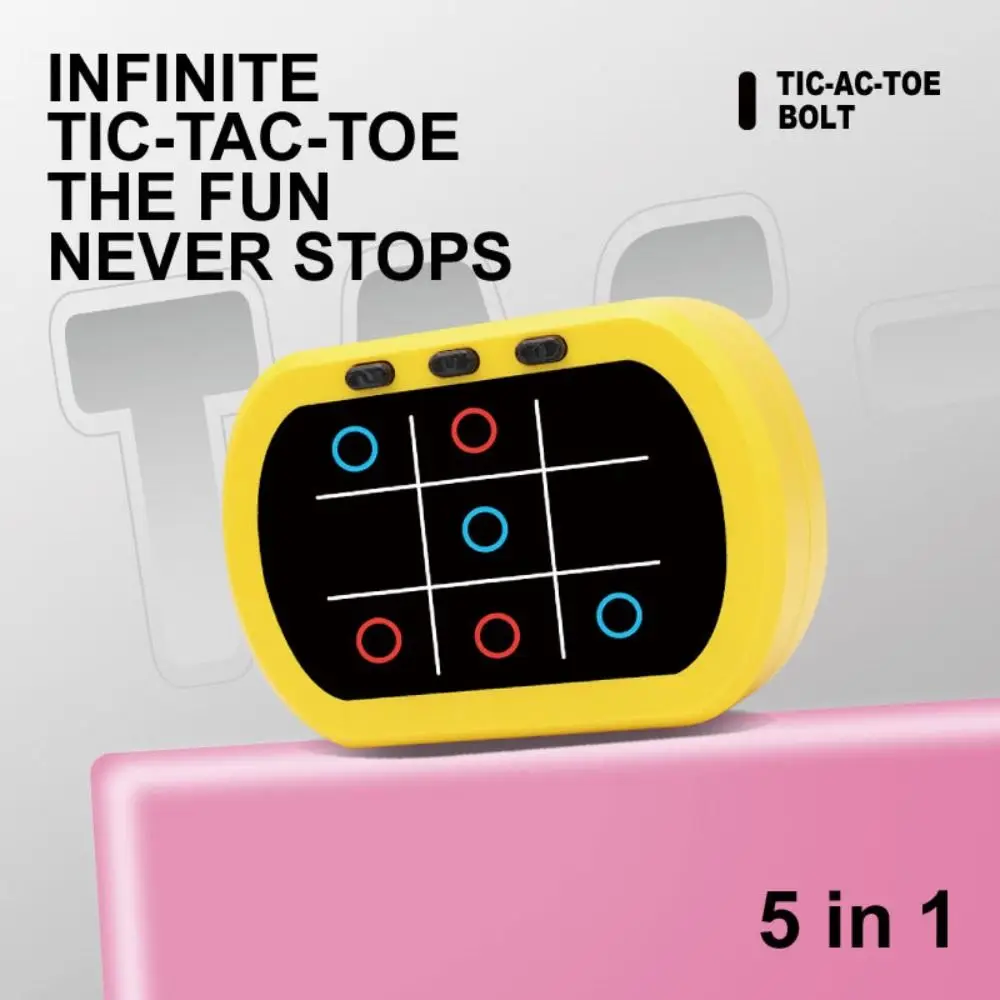 Настольные игры 5-в-1 TIC-TAC-TOE электрическая битва портативный болт игра обучающее