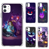 soft tpu cover spooky splattery gengar poster for iphone 10 11 12 13 mini pro 4s 5s se 5c 6 6s 7 8 x xr xs plus max 2020